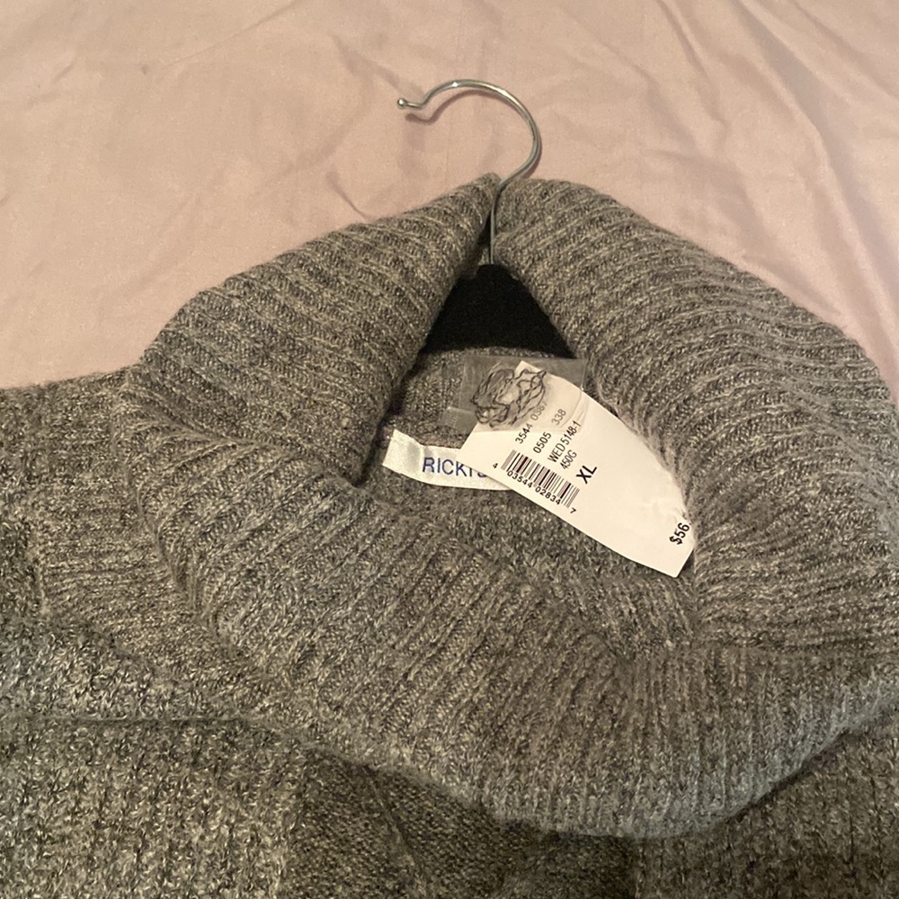 NWT RICKI’s Cowl Neck XL grey Sweater - Picture 4 of 9